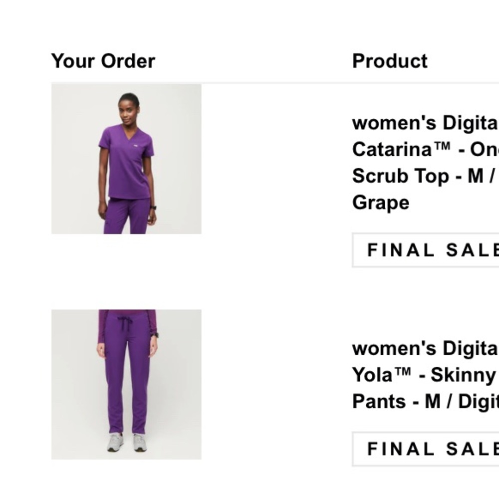 FIGS scrub set